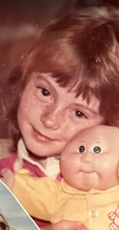 Jessie Smith and her Cabbage Patch Kid